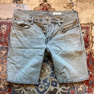 All Saints Light Gray Jean Shorts